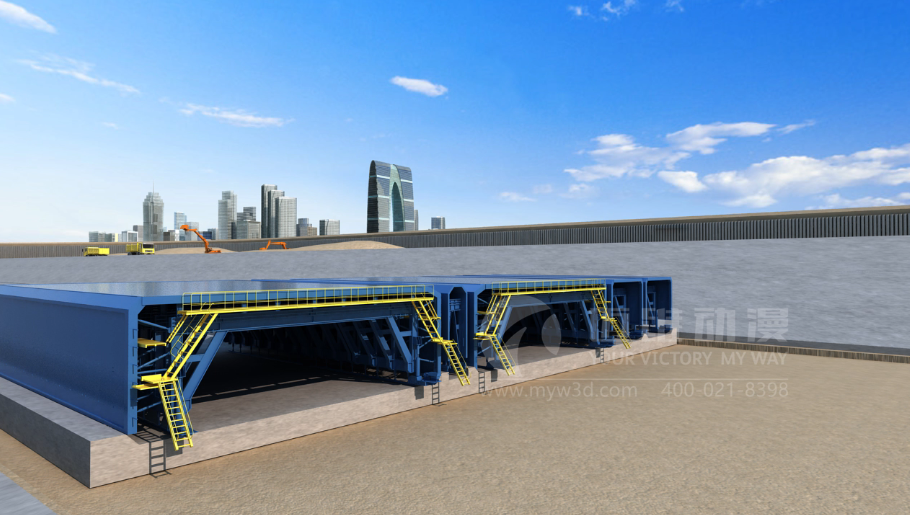 金雞湖隧道圍堰施工動畫演示 金雞湖隧道圍堰施工動畫演示