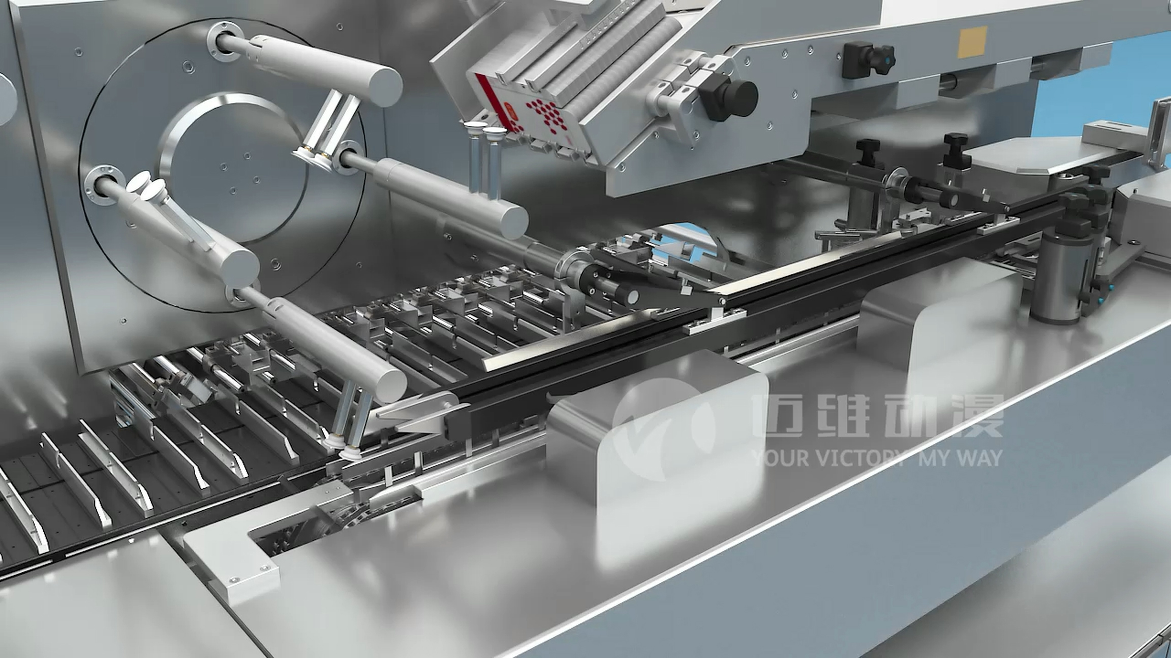 制藥包裝機(jī)械生產(chǎn)線三維動(dòng)畫(huà)展示(圖4) 制藥包裝機(jī)械生產(chǎn)線三維動(dòng)畫(huà)展示(圖4)