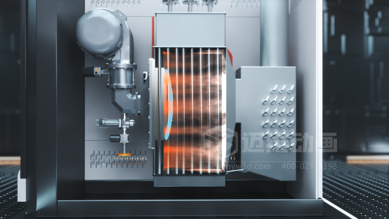 工業(yè)三維動(dòng)畫(huà)：開(kāi)啟鍋爐系統(tǒng)原理理解的新視角！(圖1)