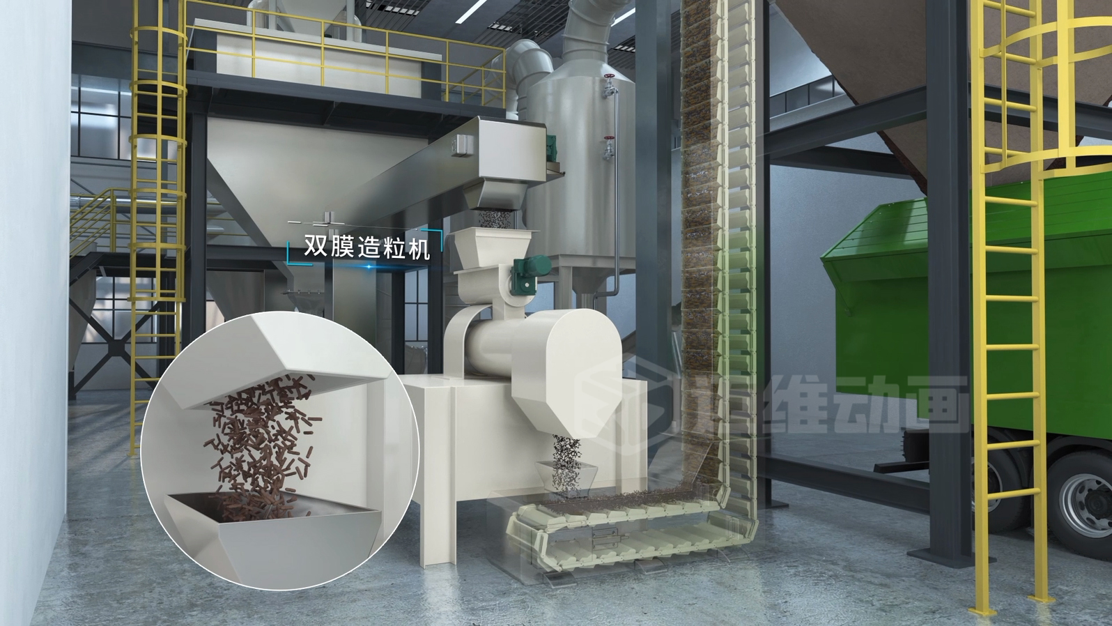 客戶總說 "太專業(yè)聽不懂"？三維動畫讓淤泥干化技術(shù)秒變 "可視化爆款"！(圖3)