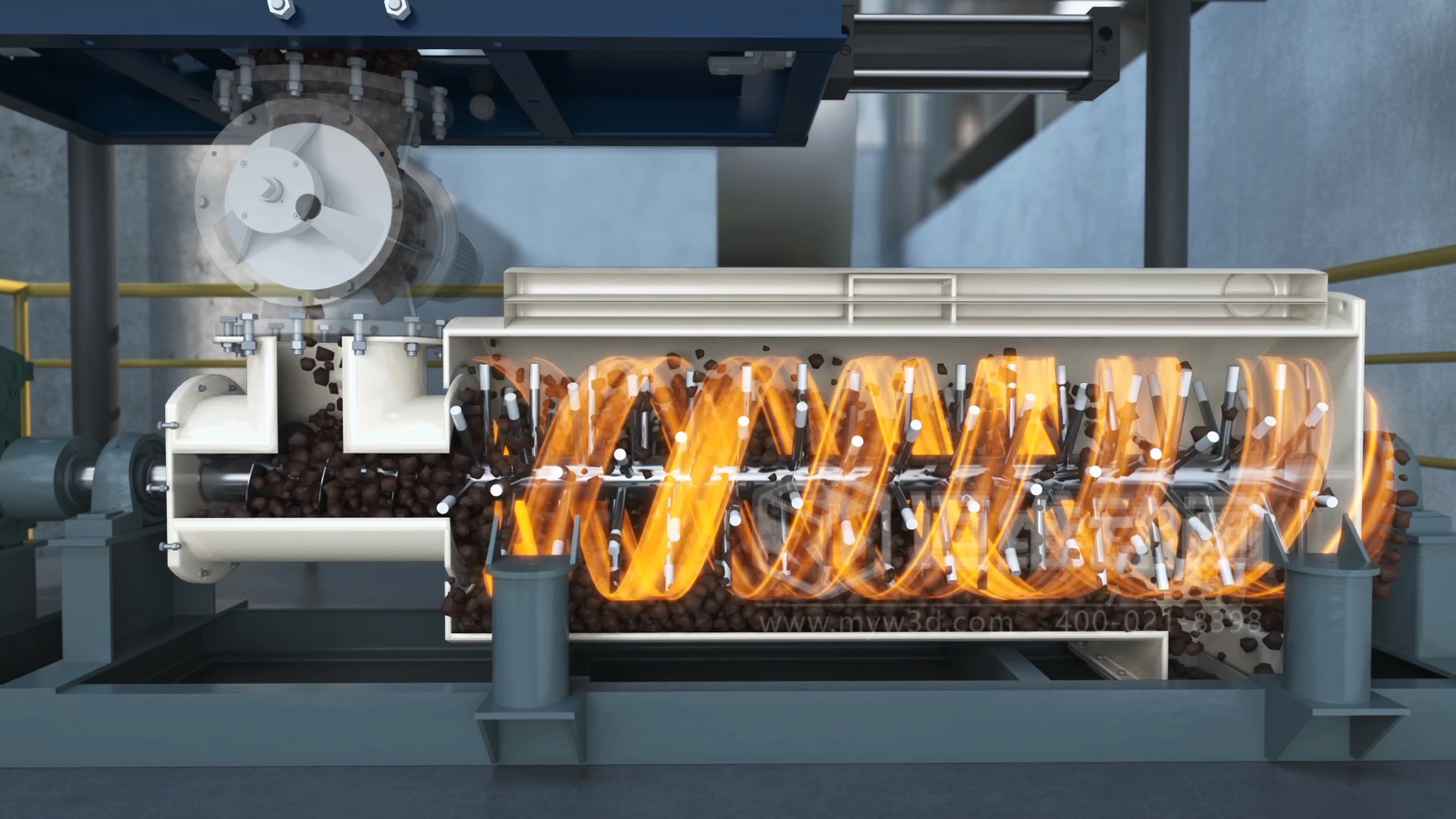 客戶總說 "太專業(yè)聽不懂"？三維動畫讓淤泥干化技術(shù)秒變 "可視化爆款"！(圖1)