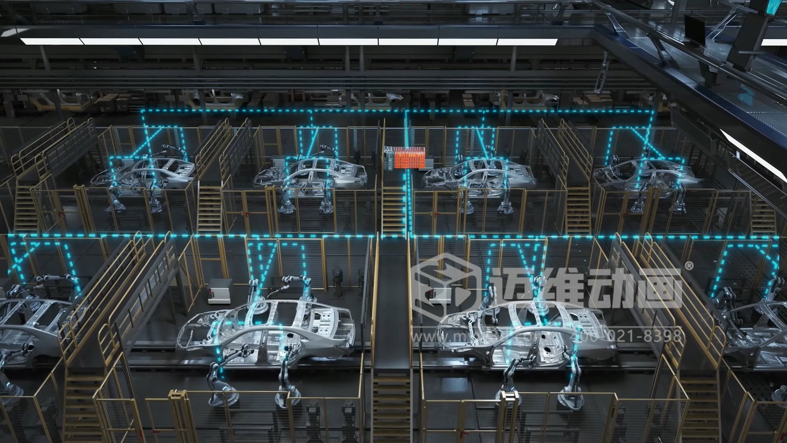 工業(yè)自動化 3D 動畫如何精準呈現(xiàn)？邁維動畫為可編程邏輯控制器打造爆款產(chǎn)品動畫宣傳片(圖4)