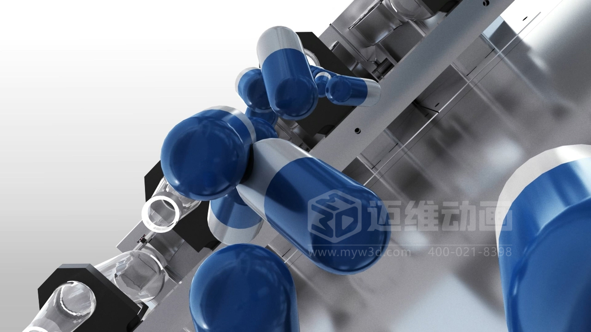 制藥機(jī)械企業(yè)推廣新思路：用三維動(dòng)畫講清生產(chǎn)工藝，工業(yè)自動(dòng)化生產(chǎn)線自帶傳播力(圖1)