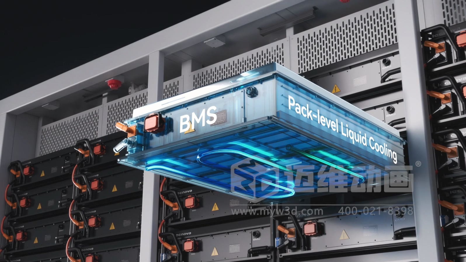 一體式液冷儲能集裝箱三維動畫(圖3) 一體式液冷儲能集裝箱三維動畫(圖3)