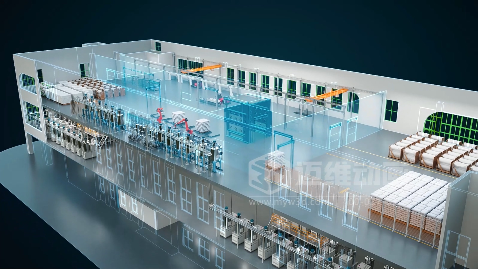 智能制造浪潮下，車膜工業(yè)自動化生產(chǎn)線三維動畫 —— 邁維動畫打造可視化營銷新利器(圖1)