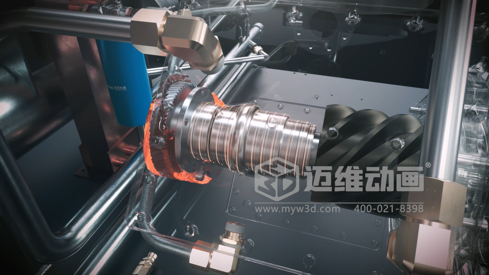 壓縮機工作原理講不清、方案展示不直觀？下一次行業(yè)展會，請帶上這份 “會動” 的工業(yè)三維動畫行業(yè)解決方案(圖2)