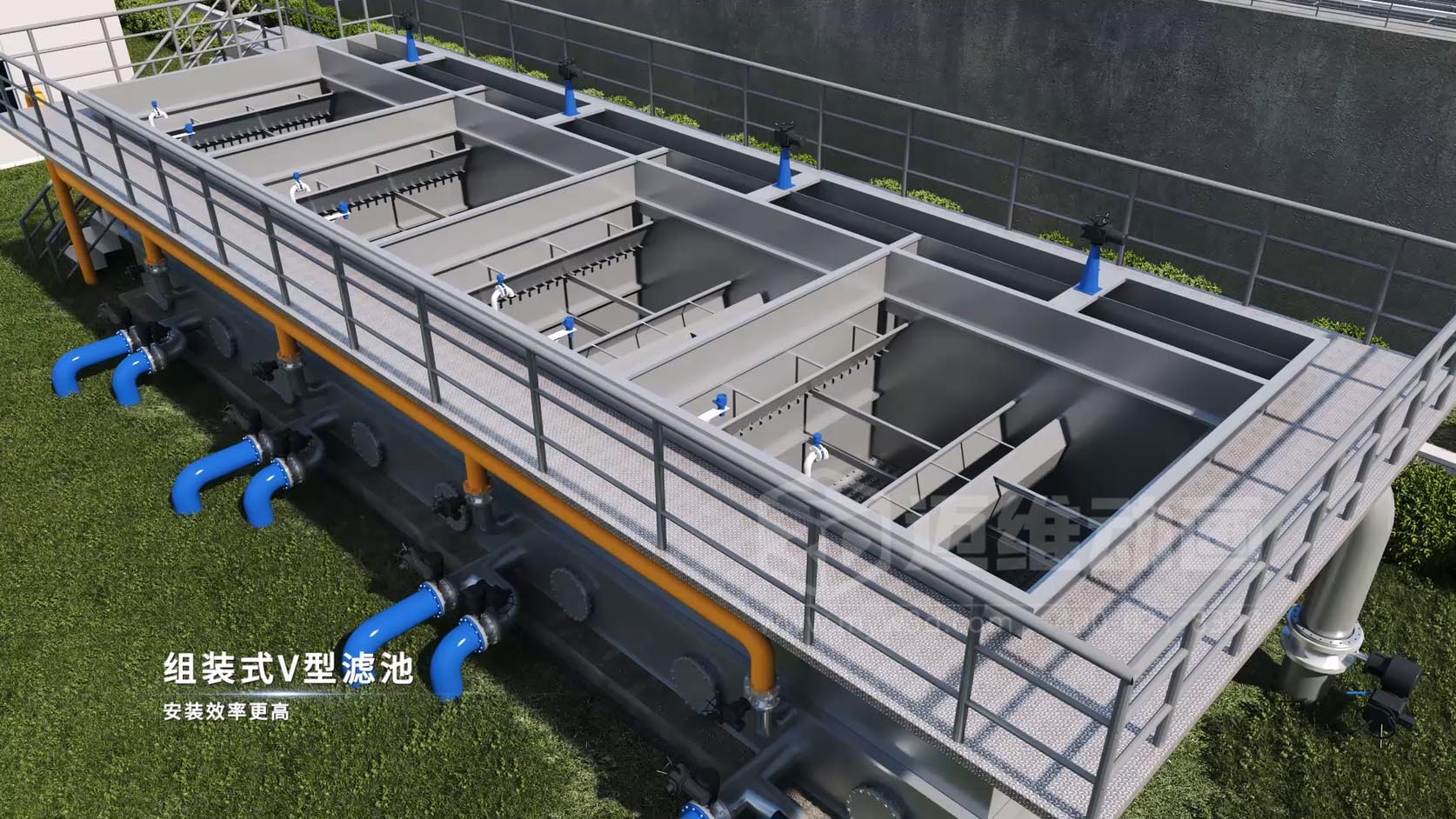 二次供水-水處理行業(yè)過濾裝置三維動畫全場景解決方案(圖5) 二次供水-水處理行業(yè)過濾裝置三維動畫全場景解決方案(圖5)