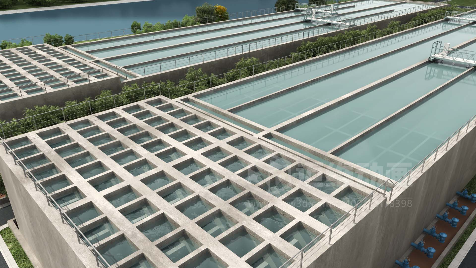 二次供水 - 水處理行業(yè)絮凝反應(yīng)裝置三維動(dòng)畫(圖5) 二次供水 - 水處理行業(yè)絮凝反應(yīng)裝置三維動(dòng)畫(圖5)