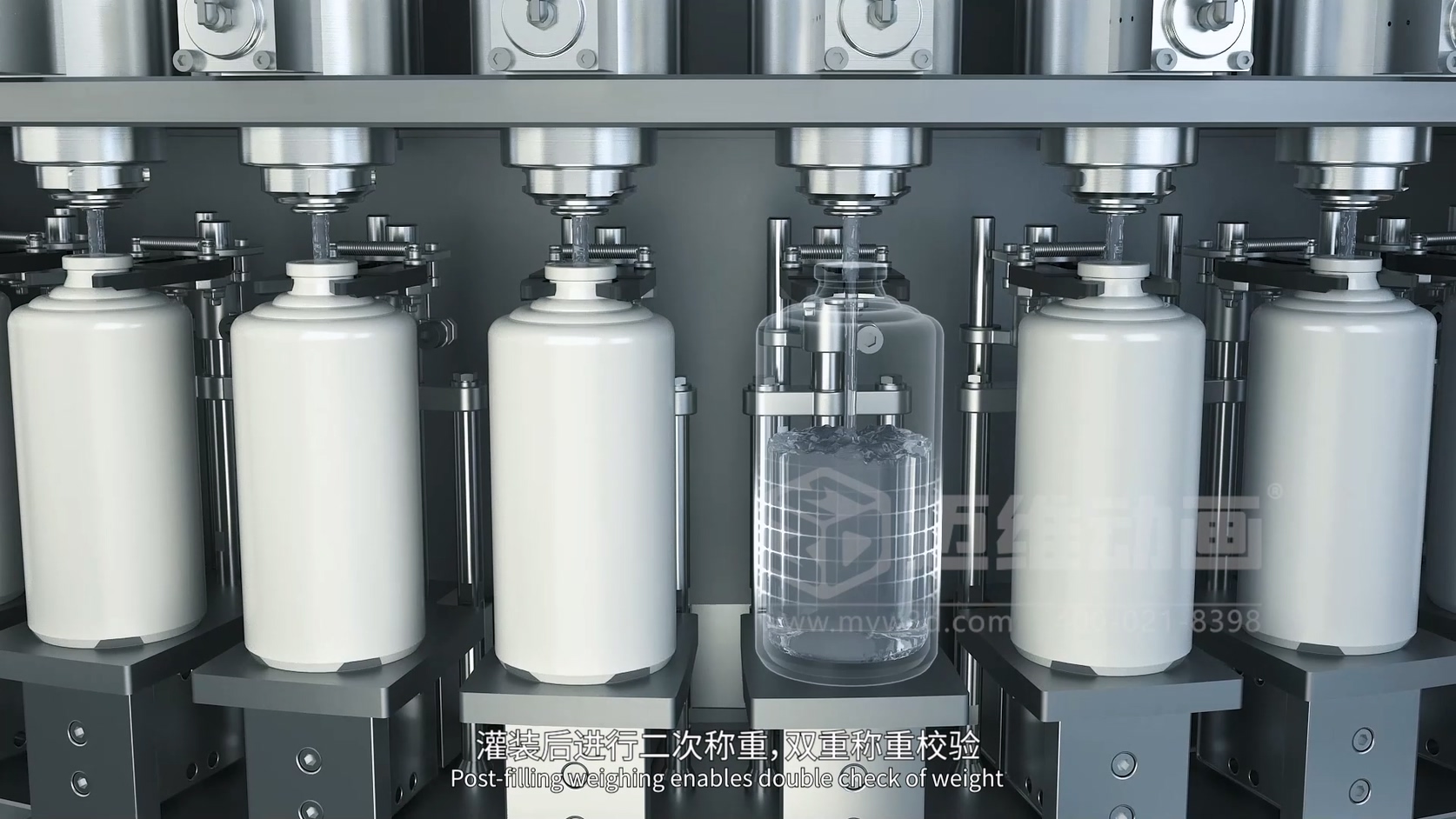 食品/醫(yī)藥灌裝機(jī)生產(chǎn)線怎么展示？上海工業(yè)3D動畫，精準(zhǔn)還原自動化工藝的可視化解決方案(圖4)